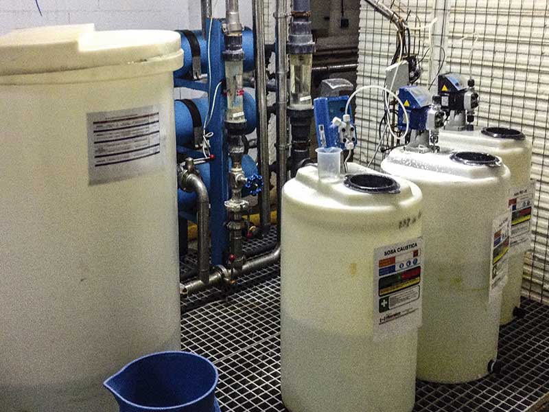 Equipo de ósmosis inversa para lavado de verduras.<br><br>Destino: Iniesta (Cuenca)Producción de 12.000 litros/hora.<br> Ósmosis inversa con prefiltración.